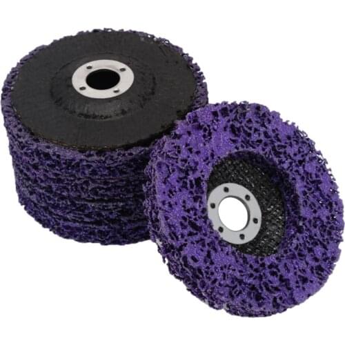 5Pcs Durable Poly Strip Disc Wheel 100x16Mm Wood Metal Paint Rust Removal Clean Abrasive Tools For Angle Grinder Retail