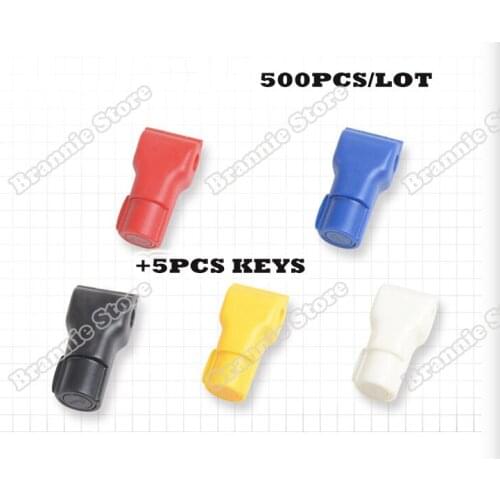 500pcs/lot EAS stop lock security anti-theft display hook stop lock for stem hooks retail pegboard slatwall free shipping