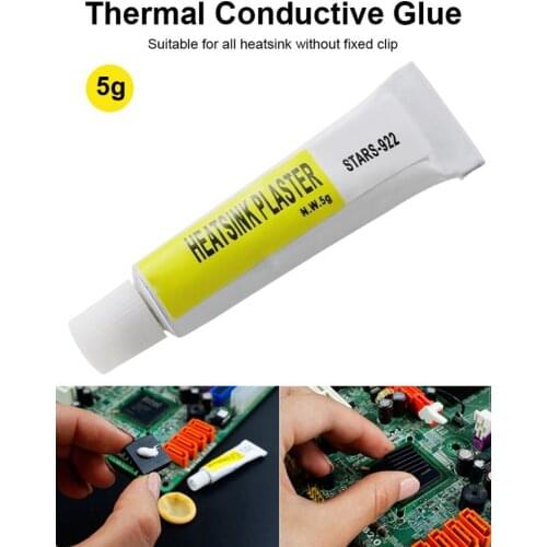 5g Thermal Grease Paste Conductive Heatsink Plaster Adhesive Glue For MOSFET LED Heat Sinks North-south Bridge Radiator Cooling