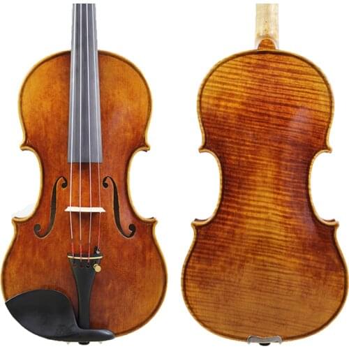 60-y old Spruce!Guarnieri 'del Gesu''Ole Bull' Violin violino Copy! M9018 One Pc Back!Concert 4/4 Violin, Top Oil Varnish