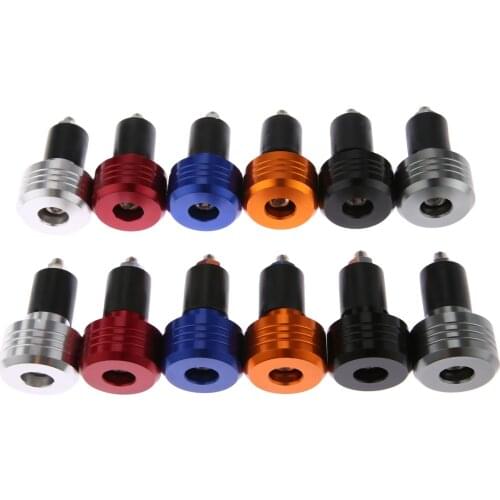 Motorcycle 22MM Handlebar Grips Handle Bar Cap End Plugs For Kawasaki NINJA 300 250R ZX636R ZX6RR 400R Yamaha MT 07 MT 09