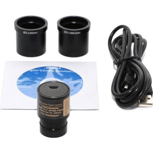 8.3M SCMOS 30fps Digital Microscope Eyepiece Camera with IMX274 1/2.5“ SONY Sensor 23.2 to 30 30.5mm Ring Adapter