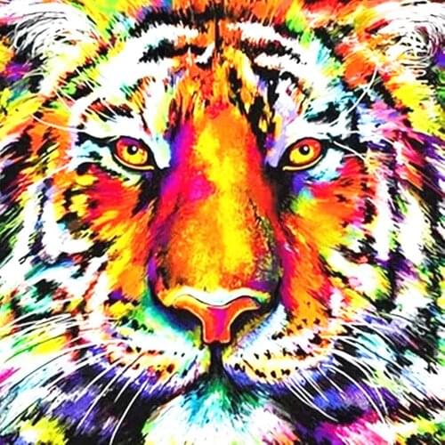 5D Diamond Painting Kits Rhinestone Embroidery Home Decoration Zodiac Cross Stitch Mosaic Animal Full Round With AB Drill Lion