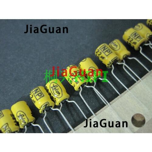 50PCS LELON NP BP 16V22UF 5x7mm Aluminum Electrolytic Capacitor 22uF/16V Low ESR Long Life 22UF 16V Non-polar
