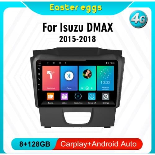 Eastereggs For Isuzu DMAX 2015-2018 2 din Car Radio Android 9 inch Touch screen WIFI GPS Navigation Multimedia Player