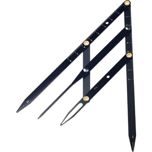 Gold Ratio Balance Caliper Makeup Grooming Sliding Microblading Shaping Three-point Positioning Measure Eyebrow Stencil Ruler