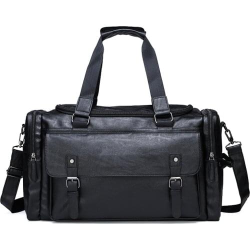 Large Tote Shoulder Men Handbags New Designer Backpack Sports Mens Male Overnight Female PU Leather Luggage Travel Duffle Bags