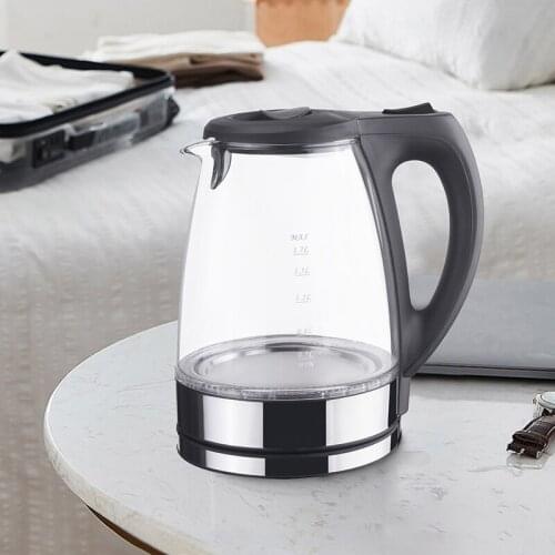 Stainless Steel Electric kettle comfee 1850-2200 W 1.7 L removable filter and LED lighting fast boiling