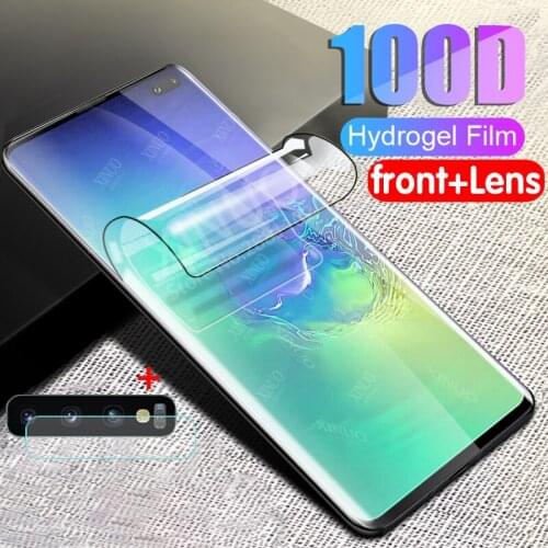 Hydrogel film for Samsung Galaxy S10 Plus camera screen protecor for Samsung S 10plus S 10 Plus S10 E samsun S10+ glass film