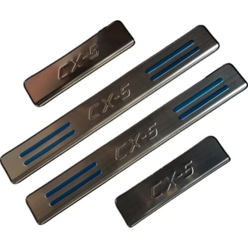 For 13-15 Mazda CX-5 Threshold Strip Cx-5 Welcome Pedal Stainless Steel Outer Pedal Change Decorative Strip