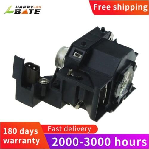 HAPPYBATE ELPLP43 V13H010L43 Compatible Lamp with Housing for EMP-TWD10/EMP-W5D replacement lamp with housing 180 days warrant