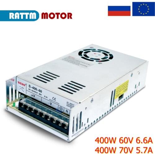 【RU / EU】400W 60V 70V DC Single Output Switching Power Supply