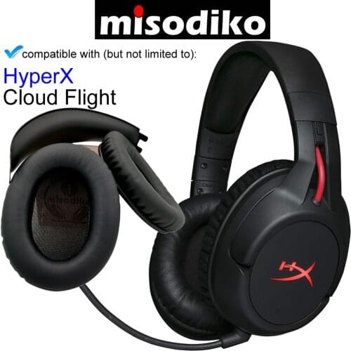 Misodiko Replacement Ear Pads Cushions Kit for Gaming Headset - HyperX Cloud Flight, Repair Parts Earpads with Memory Foam