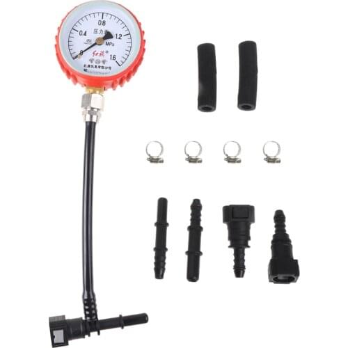 Motorcycle Car Fuel Pressure Gauge Car Gasoline Pressure Gauge Meter Tester Tool Q84D