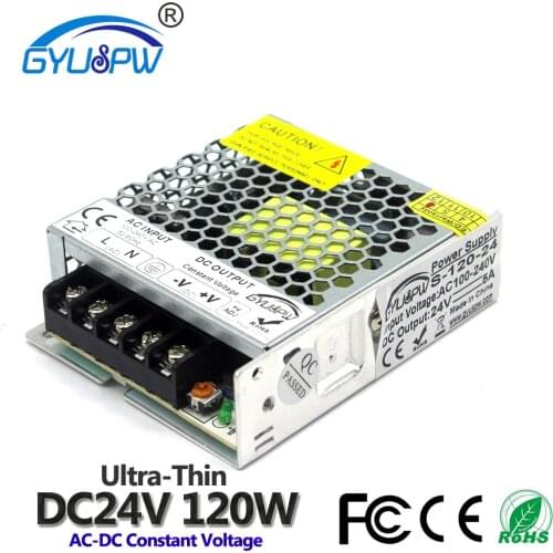 Mini size Switching Power Supply DC24V 15W 24W 36W 48W 60W 72W 100W 120W Power Source Transformer AC to DC SMPS For Led light
