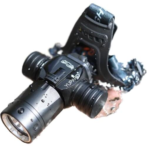 Headlight glare waterproof diving catch fish special night dive underwater super bright rechargeable flashlight headset