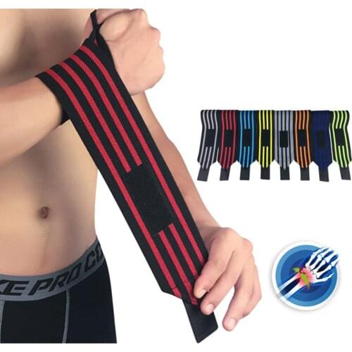 New Wrist Support Bandage Weight Lifting Powerlifting Wrist Wraps Bodybuilding Gym Protector