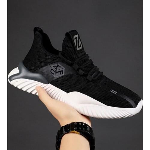 New 2021 Autumn New Breathable Sports Mens Shoes Casual Shoes Sneakers Korean Trend Cloth Shoes