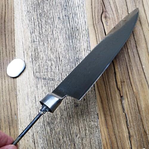 Damascus Chef Knife Blank Blade 67 Layers Japanese Damascus Steel VG-10 Damascus Kitchen Knife DIY Tools Knives Parts Hobby