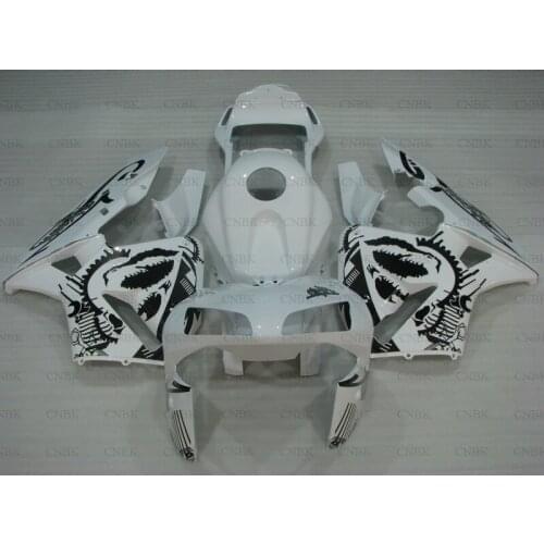 For CBR600 RR 2005 - 2006 Full Body Kits CBR600 RR 06 White Black Fairings CBR 600 RR 06 Abs Fairing Unpainted