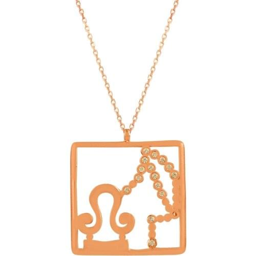 Libra Constellation Necklace Horoscope Necklace Zodiac Necklace 925 Sterling Silver Rose Gold Star Sign Cz Diamond New