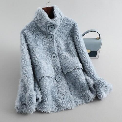 Real Fur Coat 100% Wool Female Winter Parkas Jacket Womens Jacket Clothes Casaco Feminino Inverno Abbigliamento Donna Wxl01