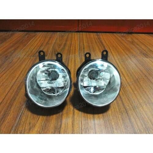 PAIR LH & RH Front Fog Lights Driving Fog Lamps Clear Lens With Bulbs For TOYOTA HIGHLANDER/KLUGER 2014-2015