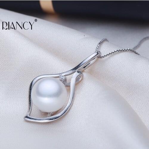 Fashion Natural Freshwater white Pearl Pendants Big 10-11mm pearl pendants For women wedding gift