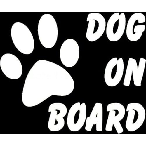 Warning Signs Car Stickers Baby On Board Dog Stylish Cute Car Stickers Black Silver white