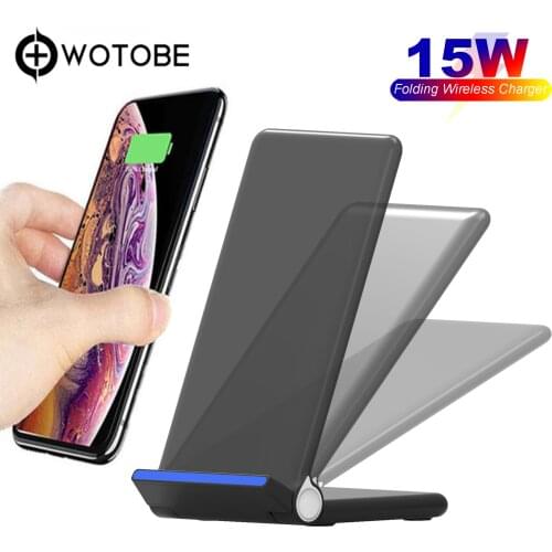 For Phone X 11SE Visible S9/S10/S20/note9/10 For mi 10 p20/p30/mate30/P40 Folding wireless charger 15W Charger