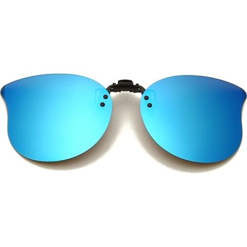 Clip on Flip up Polarized Lens For Prescription Glasses Driving Night Vision Lens Women Men UV400 Protection Sunglasses