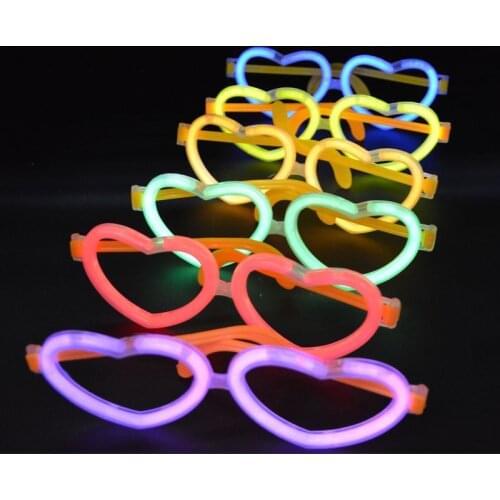 10pack DIY Luminous Sticks Eye Glasses Fluorescent Eye Wear Glow Stick Wedding Neon Party Birthday Gift Decoration Adult Kids