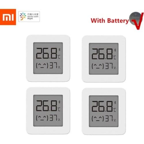 In Stock XIAOMI Mijia Bluetooth-compatible Thermometer 2 Wireless Smart Electric Digital Hygrometer Thermometer Work with Mi APP
