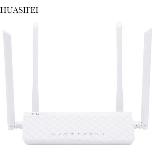 HUASIFEI 4G lte Wi-fi router 3G/4G Standard Sim Card 4G Wireless router 300Mbps 4*5dBi Antenna wifi router with sim card