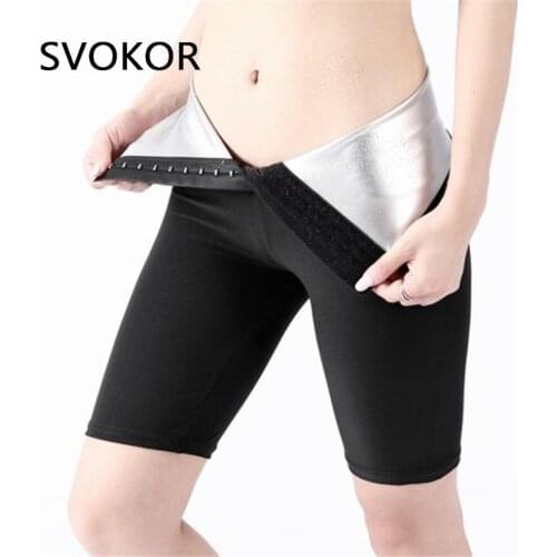 SVOKOR Body Shaper Hot Sweat Sauna Leggings Women Fitness Effect Slimming Sport Legging Shapewear Workout Pants Three-Breasted