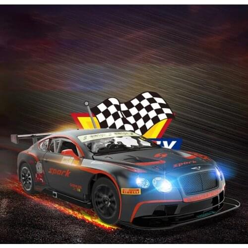 1:32 Bentley Continental GT3 Le Mans Alloy Car Diecasts & Toy Vehicles Metal Toy Car Model High Simulation Collection Gifts