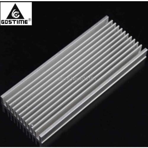 10pcs/lot 120x50x12mm Aluminum Heat Sink Radiator Heatsink for IC LED Electronic Heat Dissipation