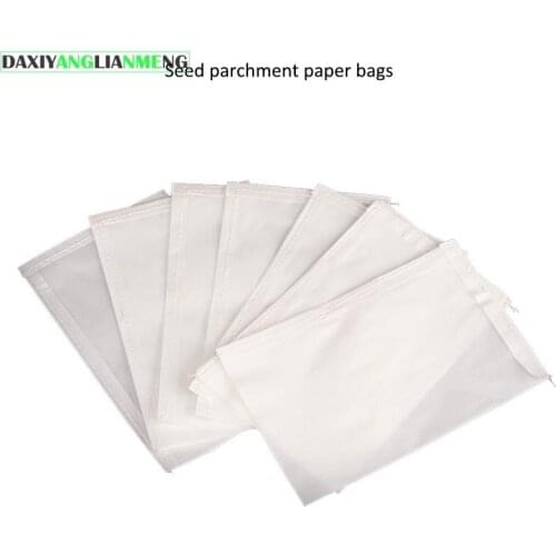 100pcs/lot LxW = 22x8cm Seeds packaging bags Crop pollination isolation sack parchment paper bags