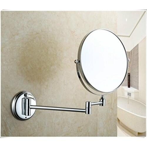 8-Inches Swivel Wall Mount Mirror with 5x Magnification, for Home