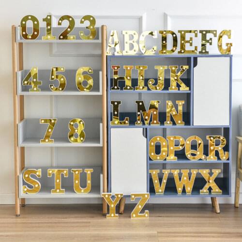 3D Alphabet Letter LED DIY Random Combination Lights For Party Bedroom Halloween Wedding Birthday Christmas Decoration