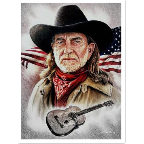 5D Diamond Painting Willie Nelson DIY Diamond Embroidery Painting Full square &round Drill Home Decor Gift