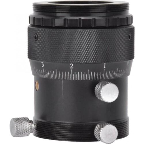 Aluminium Alloy 1.25 Inch Helical Fine Tuning External T Mount 10mm Focusing Stroke 0.05mm High Precision Focuser