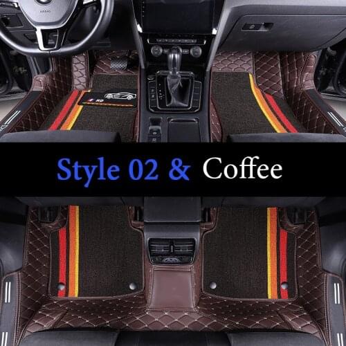 Custom fit car floor mats for Toyota Camry Land Cruiser 200 Prado150 120 Rav4 Corolla Avalon Highlander Crown car styling liner