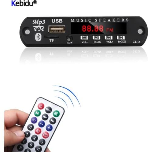 Bluetooth 5.0 Receiver Car Kit MP3 Player Decoder Board Color Screen FM Radio TF USB 3.5 Mm AUX Audio