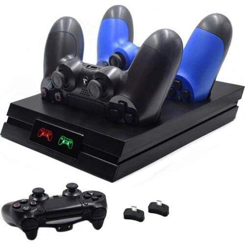 PS4 Slim Pro Wireless Joystick Charger Dual LED Fast Charging Dock Station for Sony Playstation 4 Slim Pro Controller