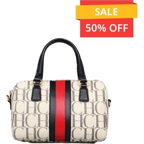 CHCH New 2021 Women Shoulder Bags Large Capacity Luxury Designer Crossbody Boston Zipper Handbag Tote