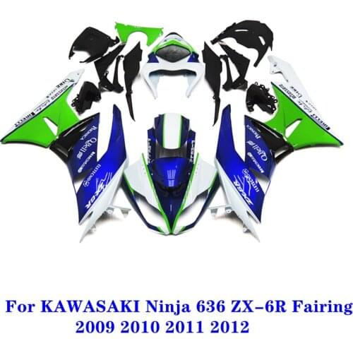 For Kawasaki Ninja 636 ZX-6R ZX6R 2009 2010 2011 2012 Motorcycle ABS Injection New Body Protective Shell Guard Plate Fairing Kit