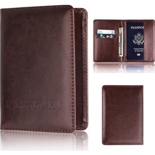 Credit Card Holder Travel Aluminum Men RFID Wallet Pop Up Blocking Money Case Protection PU Leather Cardholder1.605