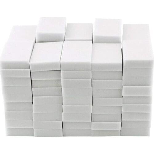 Ic Cleaning Sponges Eraser, Household Sponge Eraser Cleaner Foam Cleaning for Kitchen, Furniture, Car, Leathe (50 Pack)