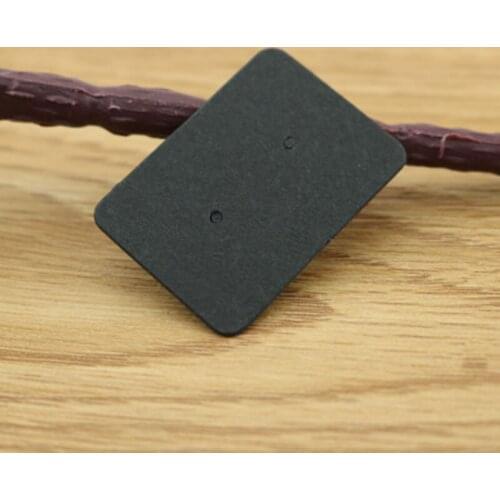 100Pcs 3.5 * 2.5 cm Earrings Display Card Ear Studs Hanging Tags Kraft Paper Jewelry Display Packing Card